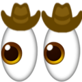 cowboy-eyes Emoji for Slack